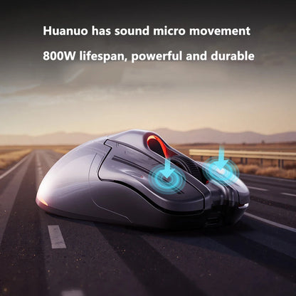 INPHIC Super Racing Car Series Wireless Bluetooth Gaming Mouse, 12800 DPI Rechargeable RGB Gaming Mouse with Battery Display, Customizable Wireless Mouse