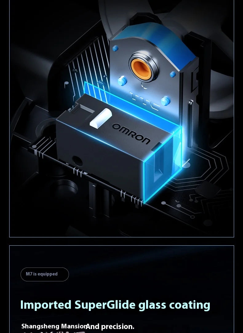 MCHOSE M7 Ultra Εργονομικό Gaming Mouse PAW3950 Super Sensor TOPSPEED Ρυθμός αναφοράς 8000Hz Ελαφρύς σχεδιασμός Realtek Master Mice