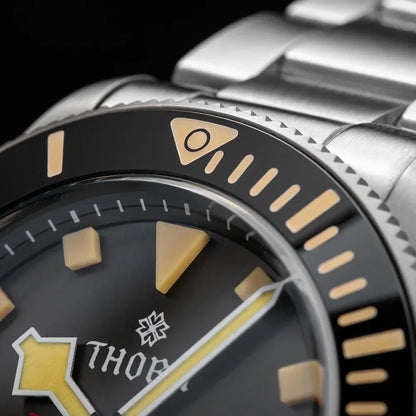 THORN 39mm Titanium Watch Men Homage Vintage PT5000 Movement Automatic Sapphire Crystal C3 Super Luminous 200M Waterproof Watch