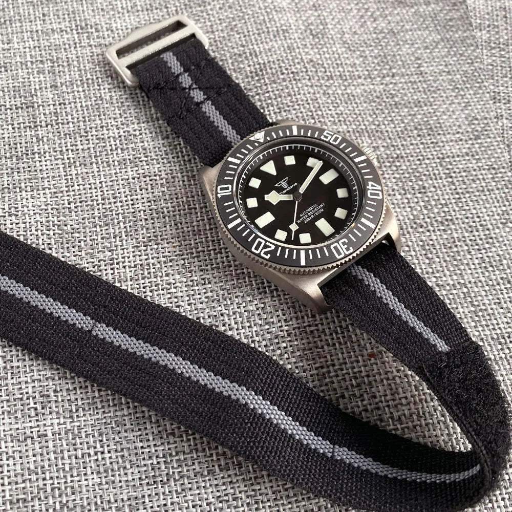 Titanium Case Tandorio 42mm Retro FXD NH35 PT5000 Mechanical Men Watch Sapphire 200M Diver Watches Luminous Montres hommes