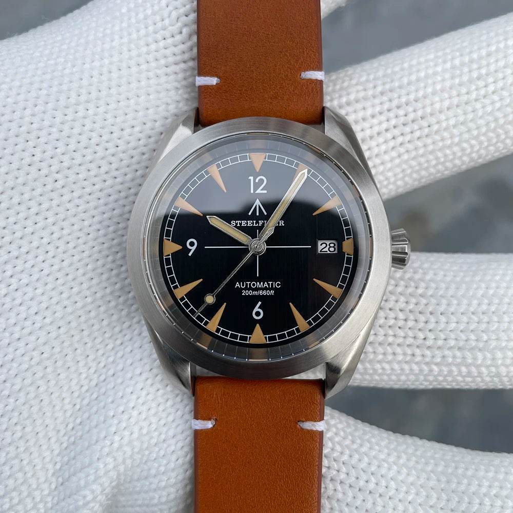 STEELFLIER Official SF751 Luxury Fashion Mechanical Wristwatch NH35 Movement Super Luminous 20Bar Waterproof Classic Dive Watch