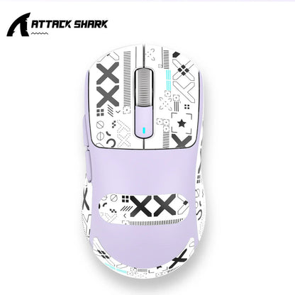 ATTACK SHARK X3 Ultra-Light Wireless Gaming Mouse, Tri-Mode Bluetooth & 2.4G, PAW3395 26000 DPI, 55g Rechargeable Gaming Mouse for PC, Mac, PS & Xbox