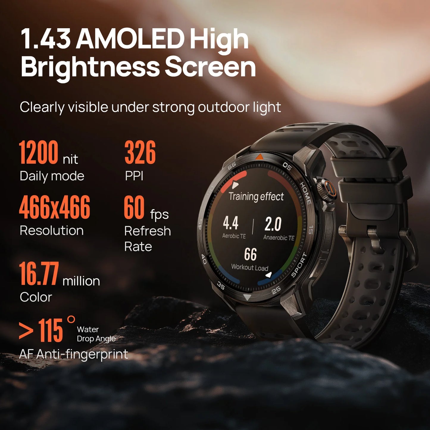 Mibro GS Pro2 Smartwatch 1.43'' AMOLED Screen 5ATM Waterproof Bluetooth Calling GPS 150 Sports Modes Smart Watch for Men Women