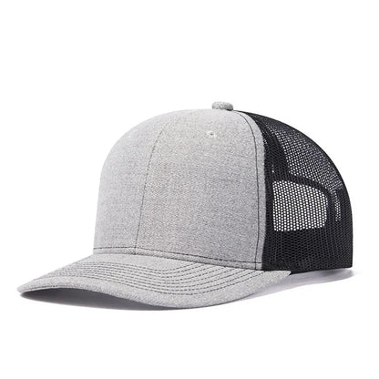 Cappellino da baseball classico in rete traspirante per donne, cappellino casual da camionista traspirante, cappellino unisex regolabile con chiusura a scatto, cappellino sportivo e dinamico da papà