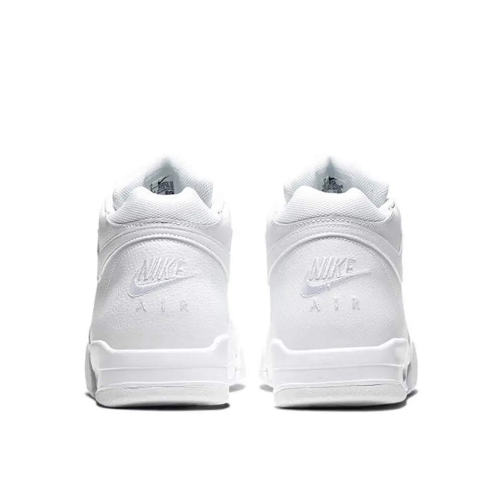 Buty do koszykówki Nike Flight Legacy Mid-Top Retro, unisex, białe, BQ4212-101