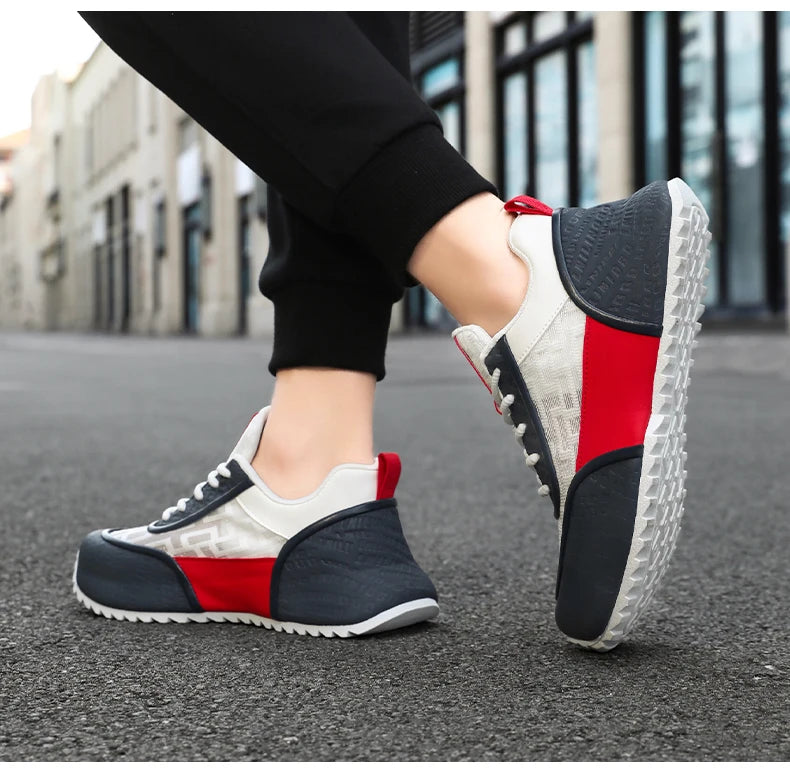 Brand protection 2026 new men's lightweight non-slip breathable wear-resistant running sports fashion versatile casual shoes