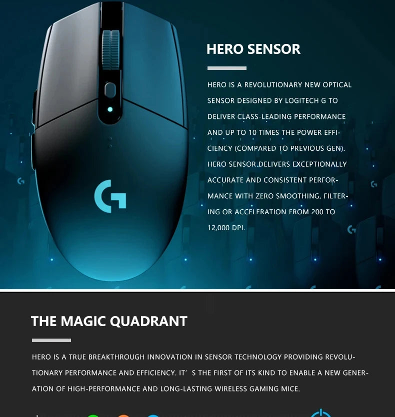 Logitech G102 G203 Wired Gaming Mouse 8200 DPI RGB Backlit Mouse with 2.1M USB Cable, Precision PC Gaming Mouse for Laptop & Office