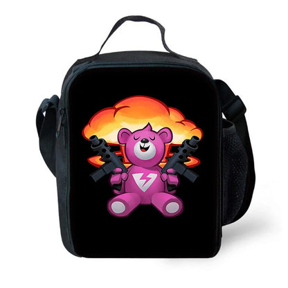 Child Insulated Large F-FortniteS Capacity Bag for Boy Hot Game Girl Student Outdoor Picnic Resuable Thermal Cooler Lunch Box