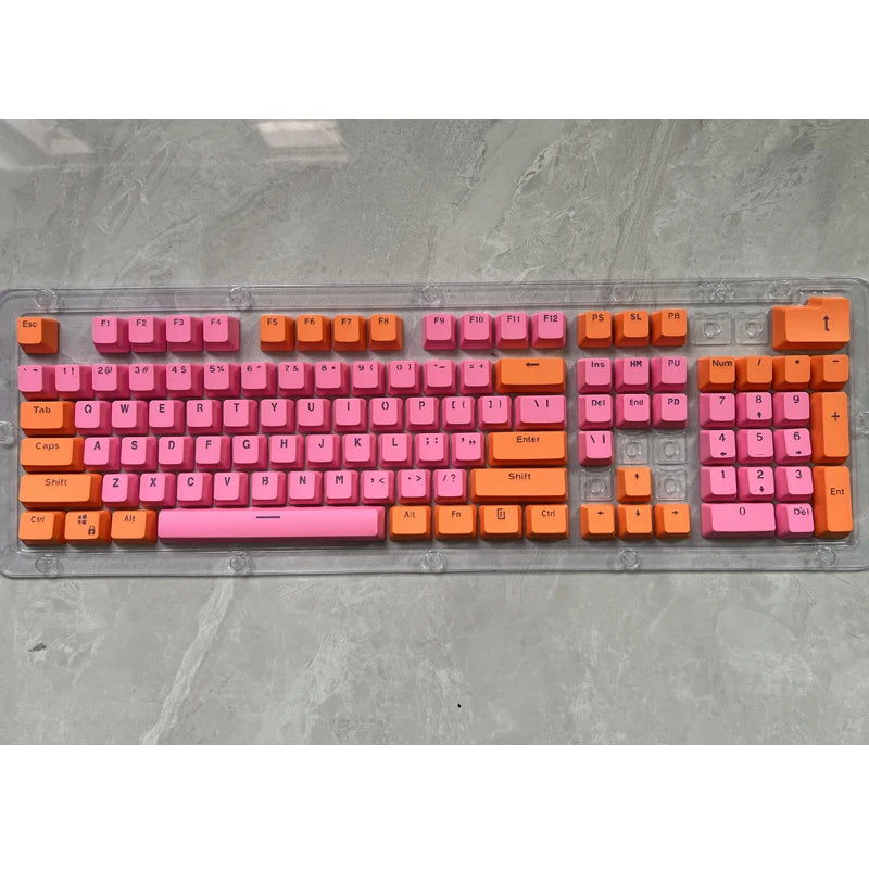 106 Keys Grey Red Keycaps PBT Specials Keycap Backlit Two-Color Key Caps For MX Switch 61/87104 Mechanical Keyboard