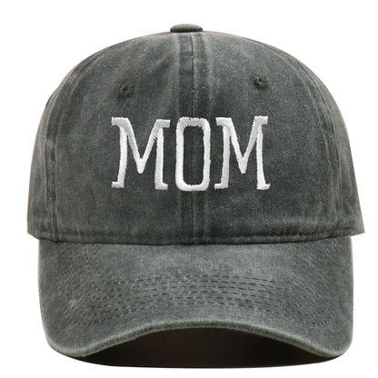 Mom and Dad Embroidered Baseball Hat Retro Sports Running Sunscreen Leisure Daily Versatile Travel Duck Tongue Hat