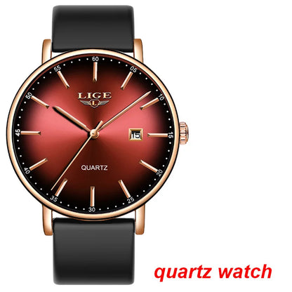 Pánské mechanické náramkové hodinky s automatickým nátahem LIGE – luxusní hodinky nejvyšší třídy s tourbillonem, elegantní a vodotěsný model, ideální pro práci i formální příležitosti.