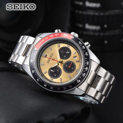 Seiko Fashion Multi functional Watch Business Leisure Sports Quartz Watch Calendar Waterproof Quartz Watch