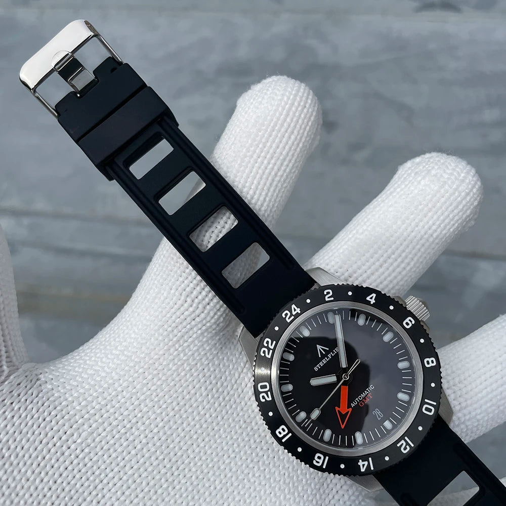 STEELFLIER SF793 NEW Automatic Mechanical Luxury Wristwatch NH34 Movement Synthetic Sapphire 20Bar Waterproof Men Luminous Watch