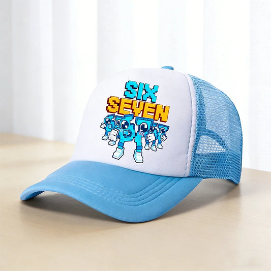 Steal A Brainrot 67 Baseball Cap Game Character Print Sun Hat Kids Adult Adjustable Peaked Caps Anime Fashion Summer Casual Hats