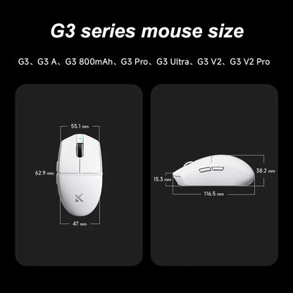 MCHOSE G3 V2 Pro Wireless Gaming Mouse PAW3395, Ultra-Lightweight Tri-Mode Bluetooth Gaming Mouse for Esports, Office & Professional Gaming