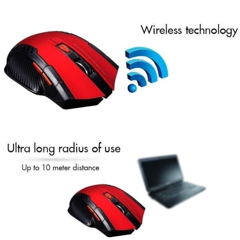 Mini Portable Wireless Optical Mouse 2.4GHz USB Computer Mouse for PC & Laptop, Ergonomic Mini Portable Wireless Mouse with Adjustable DPI