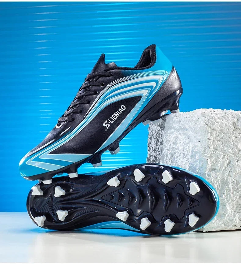 Nouvelles chaussures de football pour hommes, baskets de haute qualité, crampons de futsal pour gazon, chaussures de football d'intérieur très vendues, chaussures d'entraînement antidérapantes pour l'extérieur