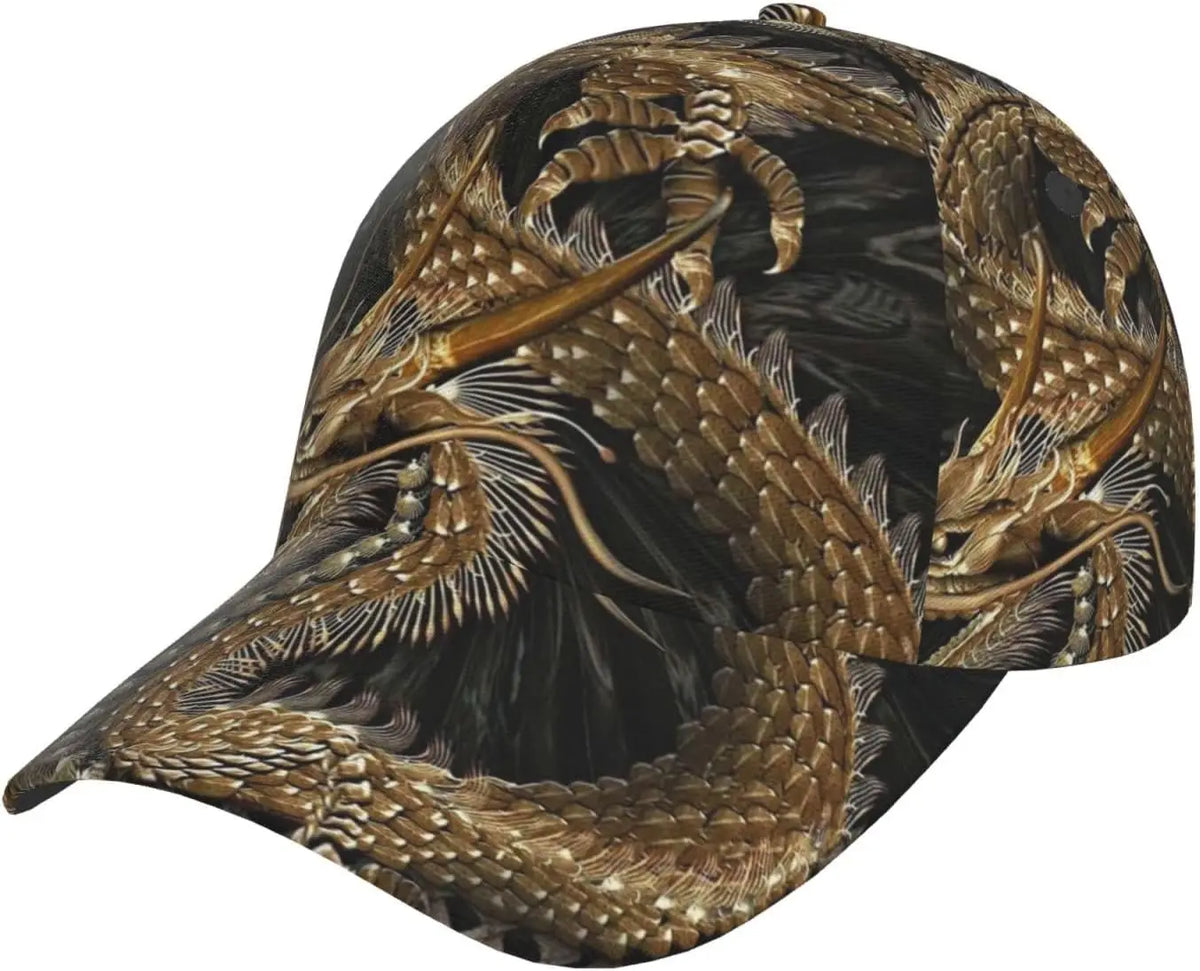 Dragon Snapback-Kappe, Herren-Baseballmützen, Herren-Sonnenhut, verstellbare, coole Trucker-Kappe für Damen und Herren