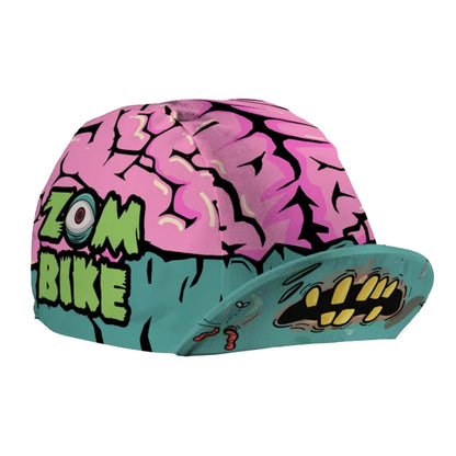 SweetMatt Classic Retro Pizza Dinosaur Bulldog Green White Red  Polyester Bicycle Men's Caps Quick Dry Cycling Sports Balaclava
