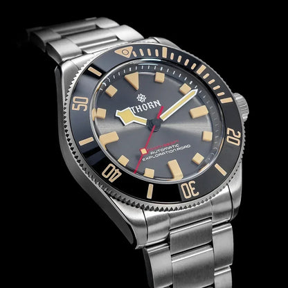 THORN 39mm Titanium Watch Men Homage Vintage PT5000 Movement Automatic Sapphire Crystal C3 Super Luminous 200M Waterproof Watch