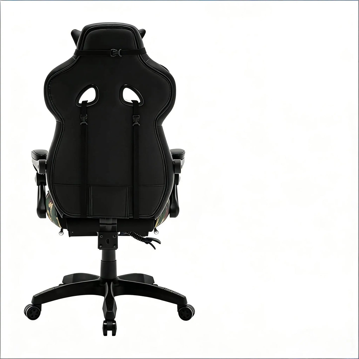 Stylish Ergonomic Gaming Office Chair with Footrest, Reclining Racing Chair, Breathable PU Leather Computer Desk Chair for Home & Office