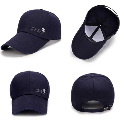 Spring Summer Baseball Cap Embroidered Canvas Sun Hat Outdoor Sports Cap Mens Hat for Fish Fashion Long-brimmed Golf cap 2022