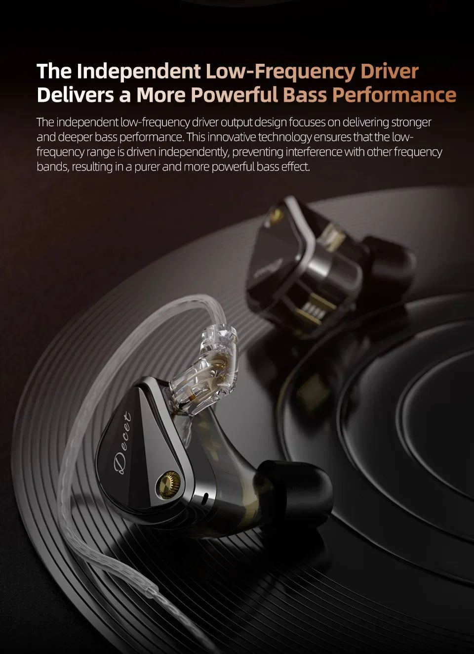 KZ Decet  Adjustable Earphones 10 Unit Upgraded Drive Earbuds Hifi Music Replaceable Cable 3D Printing Design 2PIN Cable