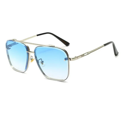 Classic Square Sunglasses Cool Men Vintage Luxury Brand Design Metal Sun Glasses Women Shades UV400 Oculos De Sol