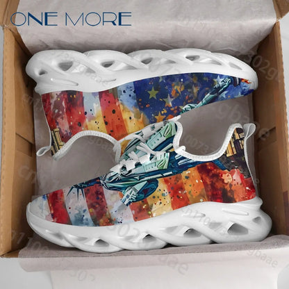 Amerikanische 250er-Serie zum Unabhängigkeitstag – Freizeit-Schuhe für Jungen und Mädchen – Personalisiert – Exklusives Design mit amerikanischer Flagge – Coole Sportschuhe für Kinder – Auf Lager