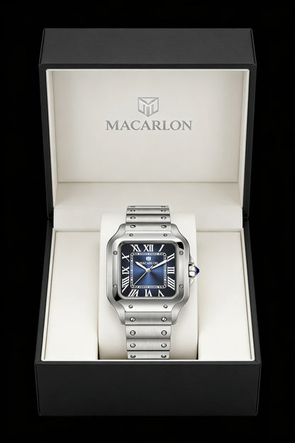 2026 New MACARLON Design 38mm Mechanical Watch Men Sapphire Glass Luminous Stainless Steel Waterproof China NH35 Automatic Watch