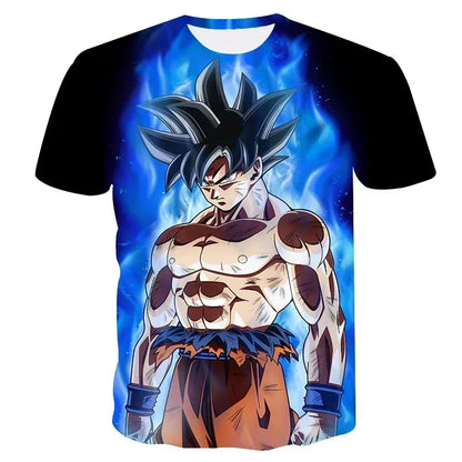 T Shirts Dragon Ball Z Children's Men Shirt Men's T-shirt Harajuku Style Trend Goku High Quality Clothing Anime Tops Streetwear