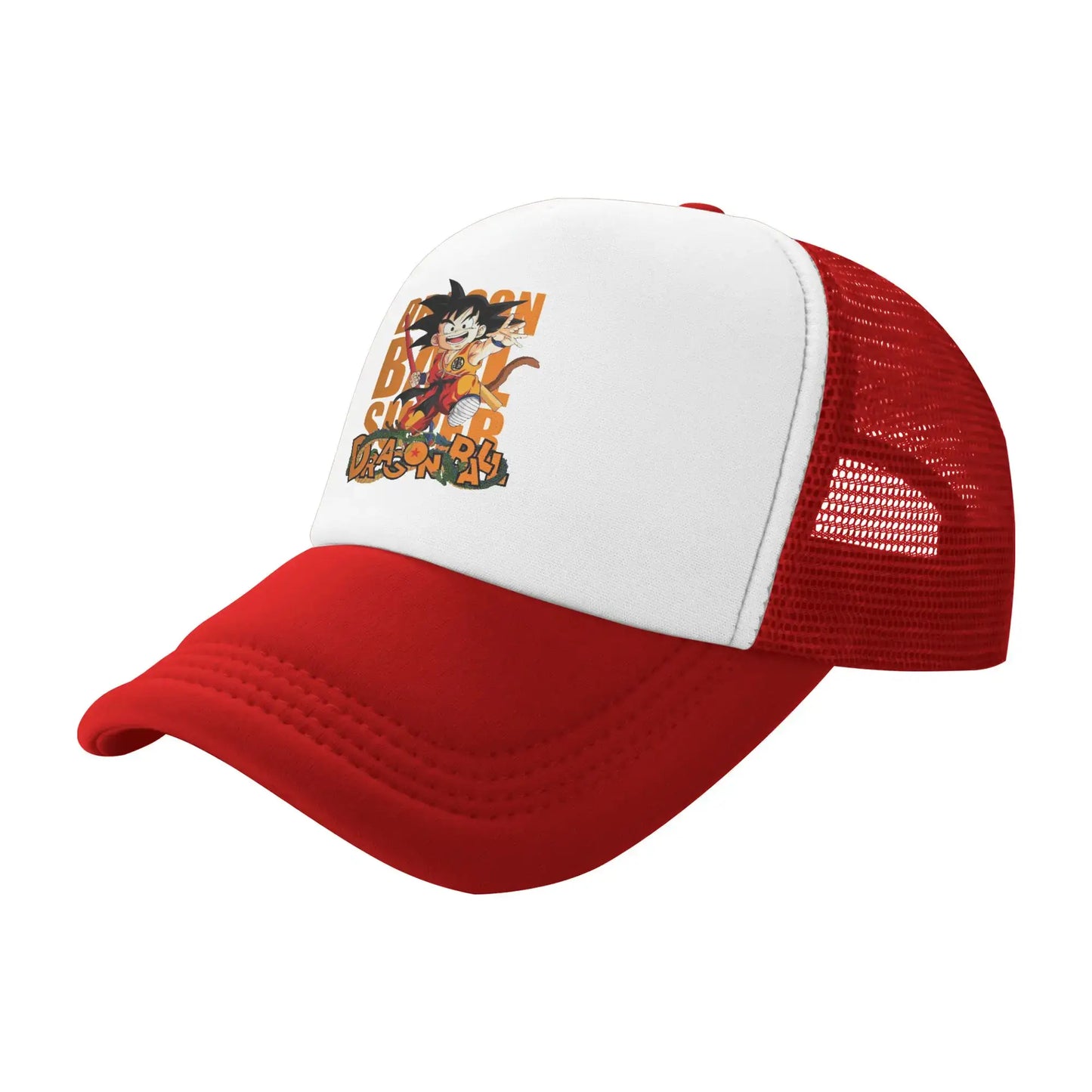 Dragon Ball Z Trucker Hat Super Saiyan Son Goku Hat Sun Hat Sun Caps Adjustable Snapback Caps Mesh Baseball Caps Wholesale New - Produit gaming premium Fraquane, produits de luxe, nouvelle génération, équipement gamer