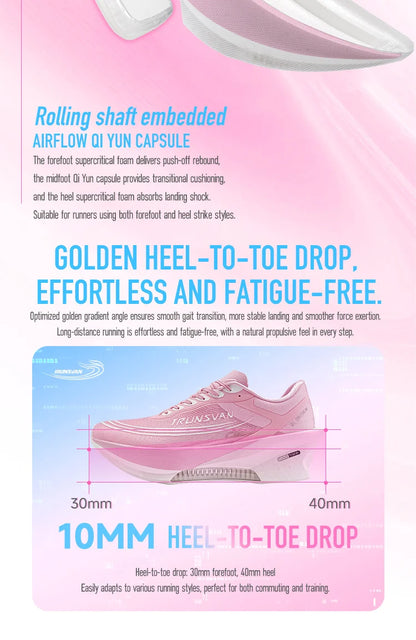 IRUNSVAN Airflow Capsule Scarpe sportive da maratona senza linguetta Scarpe da corsa esclusive per uomo e donna 166