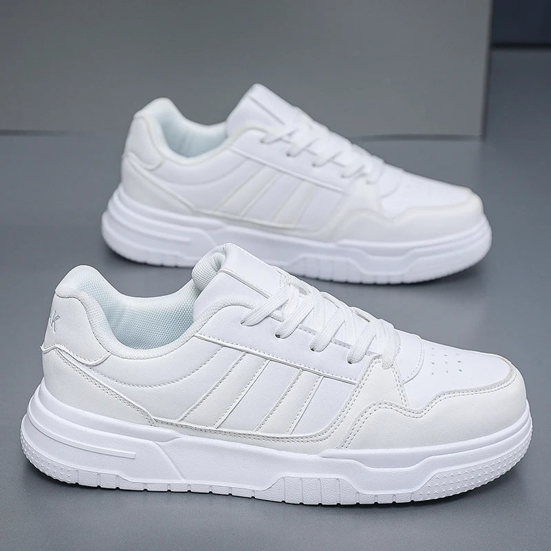 Plus Big Size 50 51 52: zapatillas de cuero para hombre, zapatillas deportivas informales, zapatillas planas de skate para dropshipping