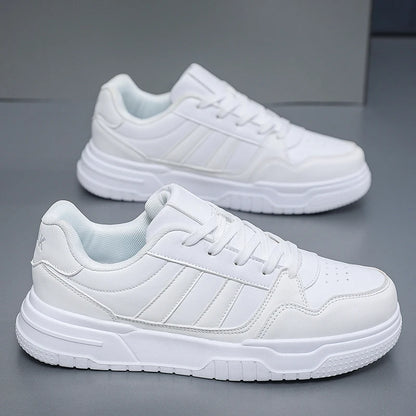 Plus Big Size 50 51 52: zapatillas de cuero para hombre, zapatillas deportivas informales, zapatillas planas de skate para dropshipping