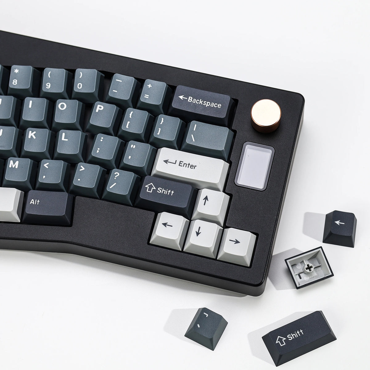 KBDiy GMK Apollo Keycaps ISO PBT Cherry Profile Retro Double Shot Keycap for MX Switches Alice 60 Mechanical Keyboard Key Caps