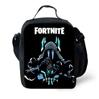 Classic Game Fortnites Child Insulated Large Capacity Bag for Boy &Girl Student Outdoor Picnic Resuable Thermal Cooler Lunch Box