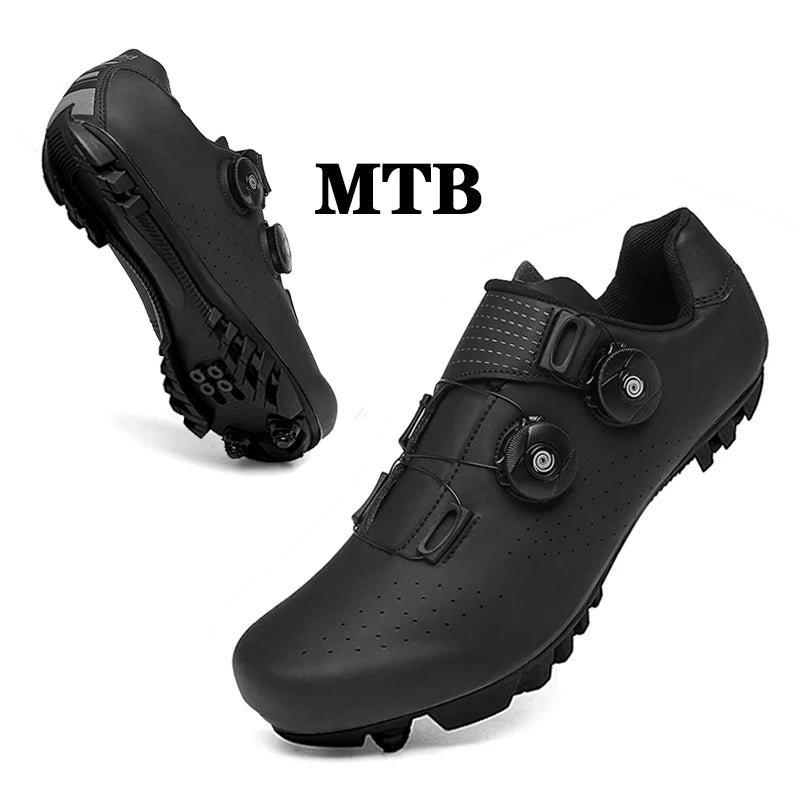 Professional Mountain Bike Cycling Shoes MTB Flat Cleat SPD Shoes Outdoor Self-Locking Big Size 47 Racing Bicycle Sneakers Men