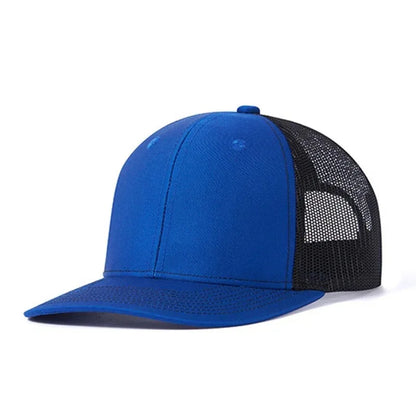 Cappellino da baseball classico in rete traspirante per donne, cappellino casual da camionista traspirante, cappellino unisex regolabile con chiusura a scatto, cappellino sportivo e dinamico da papà