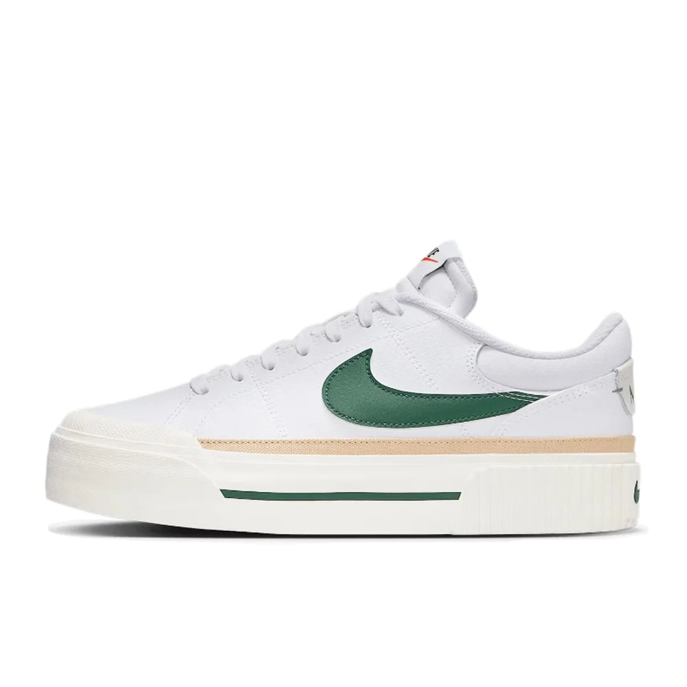Nike Court Legacy Lift Elevated Sole Design: Slip-Resistant, Comfortable Cushioning, Durable Classic Sneakers DM7590-112