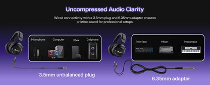 Linsoul Kiwi Ears Ellipse Studio-Grade Open-Back Dynamic Driver Headphones with Detachable Cable, Hi-Fi Bass Over-Ear Wired Headset