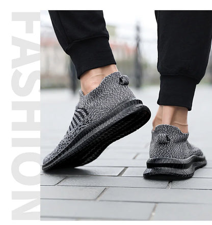 Men Shoes Breathable Men's Sneakers Comfortable Running Shoes Tenis Outdoor Slip On Walking Sneakers Sock Jogging Shoes