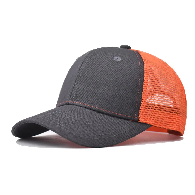 Cappellino da baseball per adulti, cappellino a rete, visiera curva poco profonda, cappello unisex, cappello estivo, cappello traspirante, cappellino da ombra, cappellino per primavera e autunno, cappellino hip hop aderente