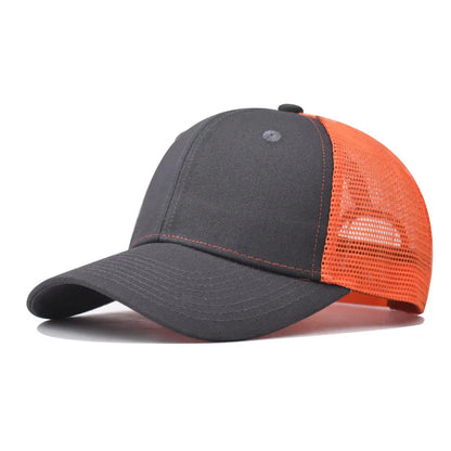 Cappellino da baseball per adulti, cappellino a rete, visiera curva poco profonda, cappello unisex, cappello estivo, cappello traspirante, cappellino da ombra, cappellino per primavera e autunno, cappellino hip hop aderente