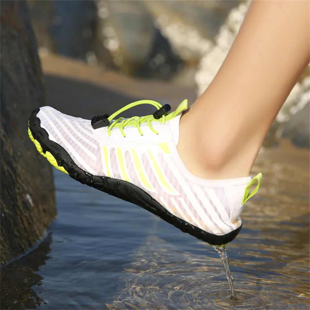Unisex Quick Dry Water Shoes Men Women Colorful Beach Swimming Surfing Seaside Aqua Shoes Couple Barefoot Upstream Sneakers