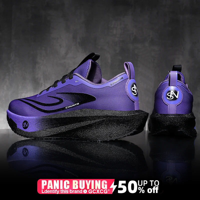 Zapatillas de running con placa de carbono para maratón, deportivas, transpirables, ligeras, cómodas y antideslizantes para hombre y mujer