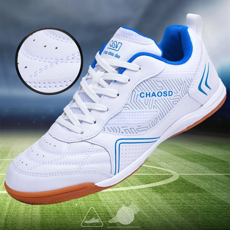 Crampons de football professionnels pour hommes, antidérapants, pour entraînement de Futsal, résistants à l'usure, ultralégers, pour l'extérieur et l'intérieur, baskets unisexes