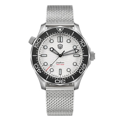 Watchdives 42mm Seafarer Grade 2 Titanium NTTD Dive Watch WD007Q V2 VH31 Sweep Second Quartz Movement Luminous Sapphire Watches
