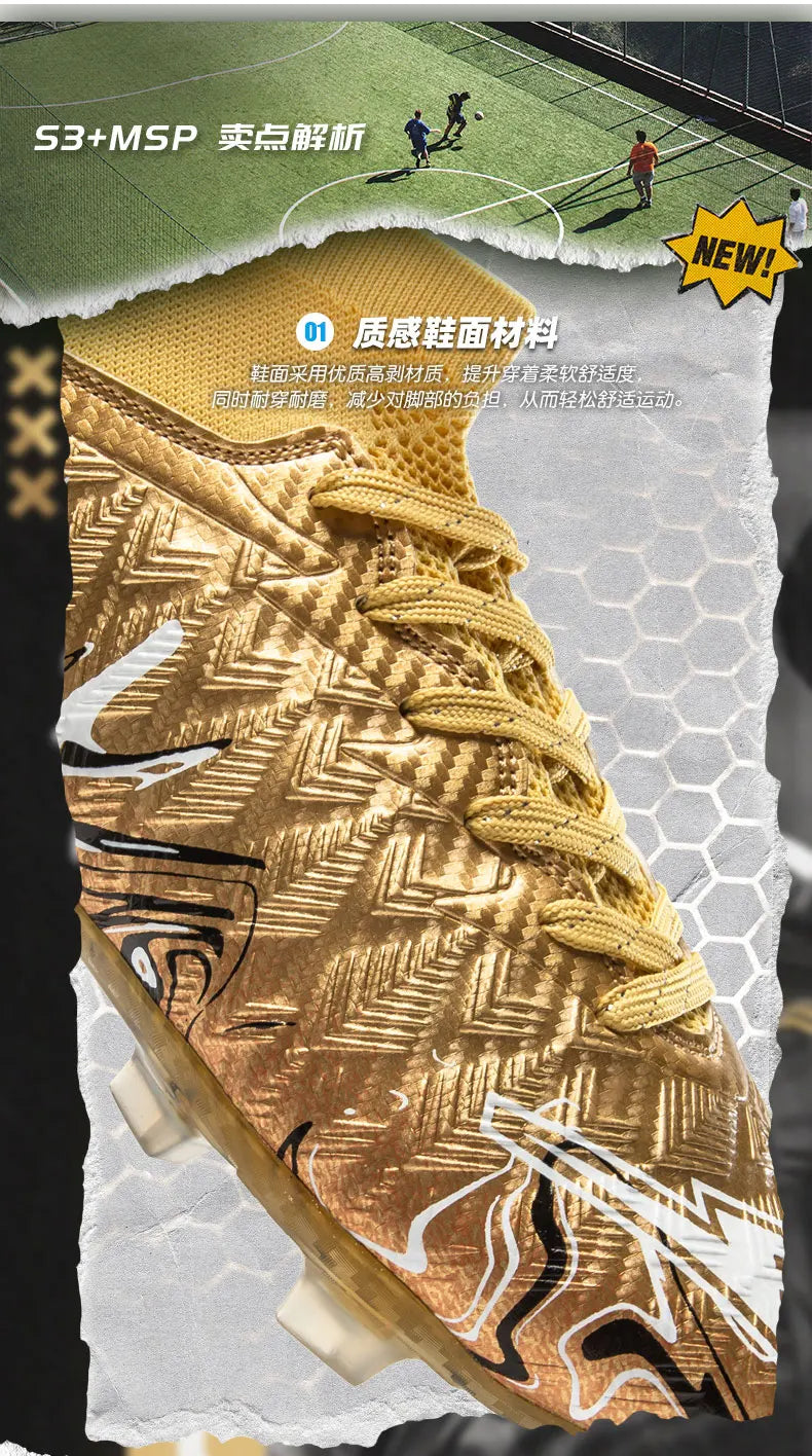 New Men Professional Soccer Shoes Non-slip Football Boots Unisex Breathable Futsal Sports New Cleats Drop Shipping Ultralight
