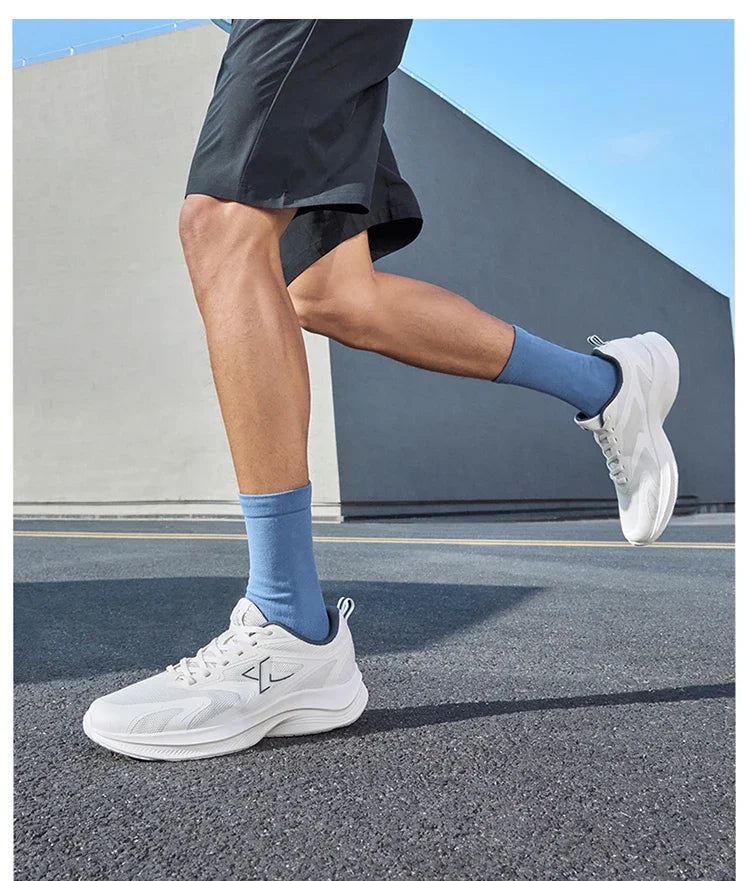 XTEP Running Shoes Men's 2025 Summer Mesh Breathable Comfortable Wear-Resistant Sports Shoes Commuting Casual Shoes 875319110025